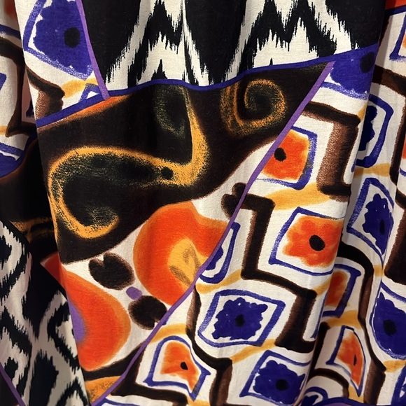 Boston Proper x Andrea Behar | Geometric midi dress Women’s size M stretch - Picture 4 of 7